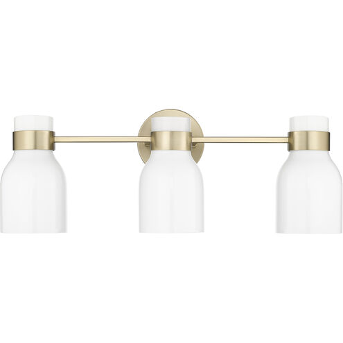 Corella 3 Light 22.4 inch Modern Gold Vanity Light Wall Light